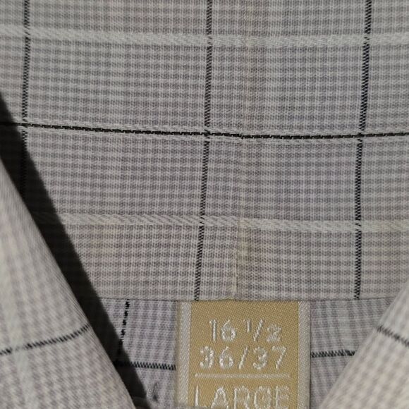 MICHAEL Michael Kors Mens Dress Shirt L, 16 1/2 36-37 - Picture 3 of 10